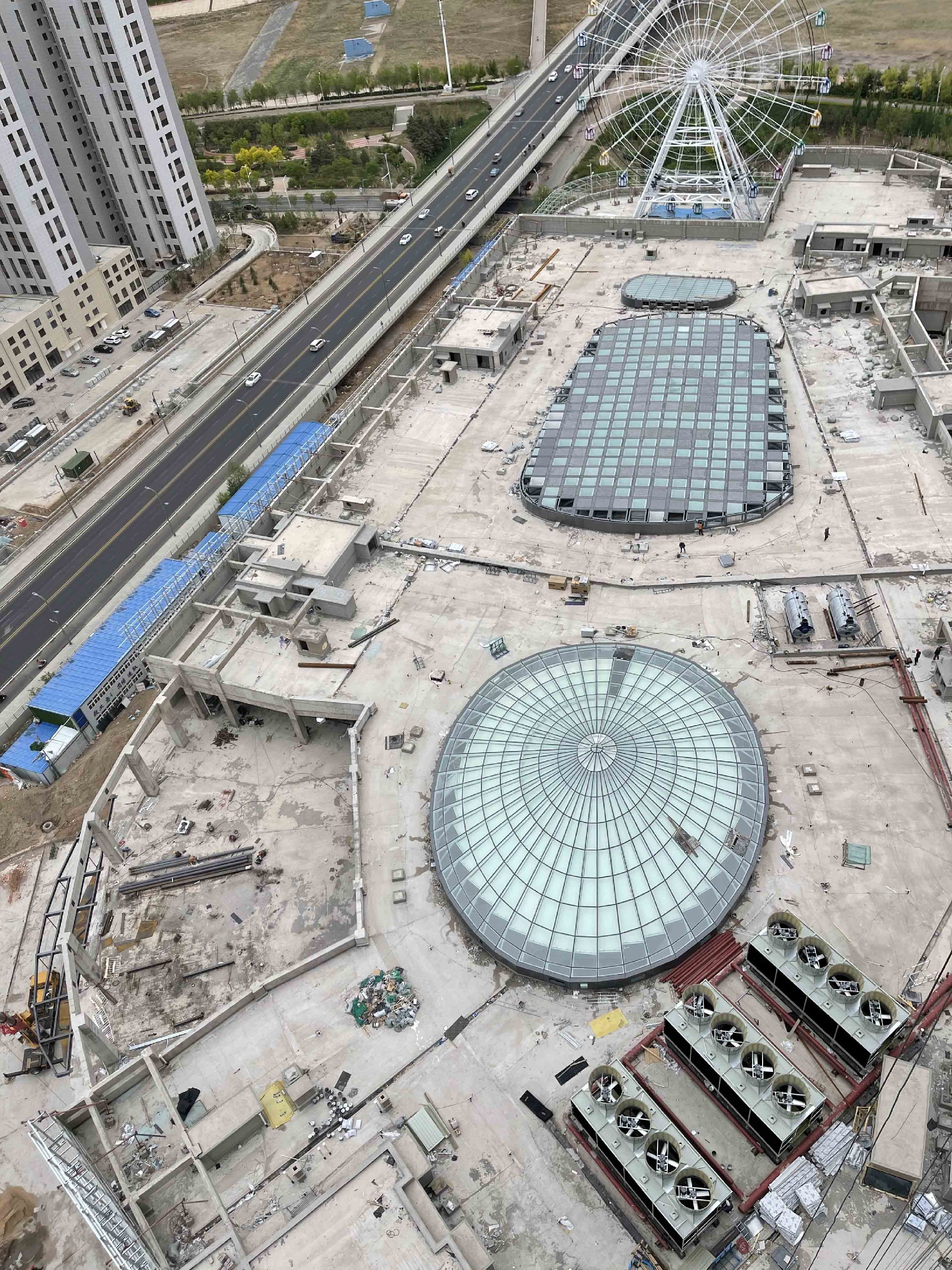 希旭智能內蒙古維多利摩爾城采光頂工程