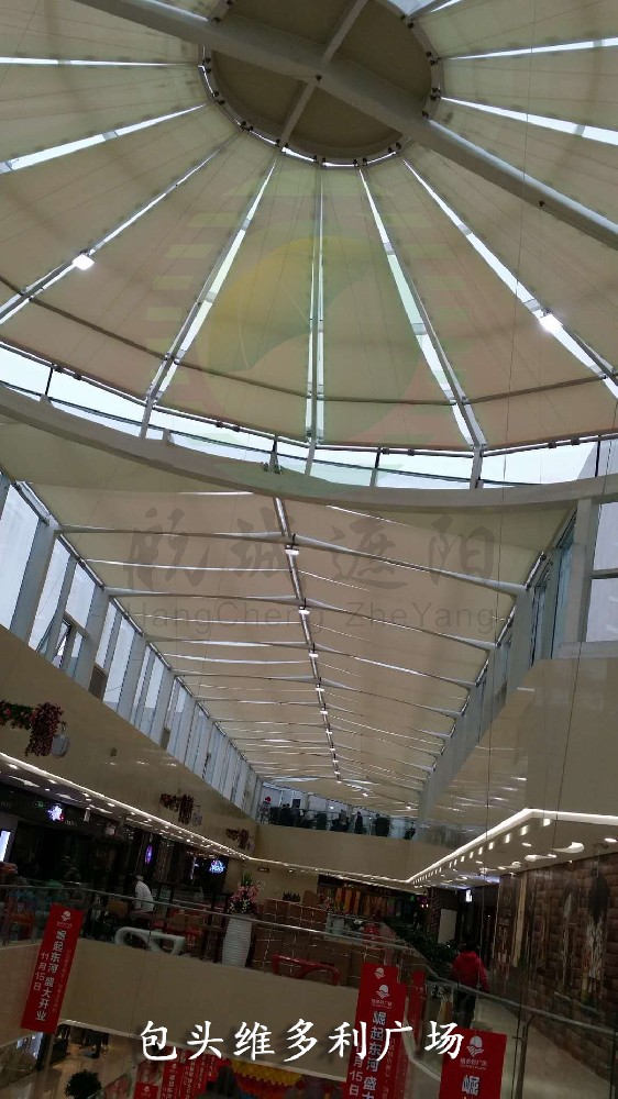 包頭維多利廣場FSS電動天棚簾工程